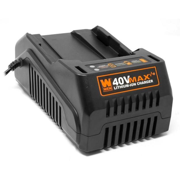 Wen 40400c 40v Max Lithium ion Quick Charger Fast Charging Battery Indicator Compatible With Wen 40v Series