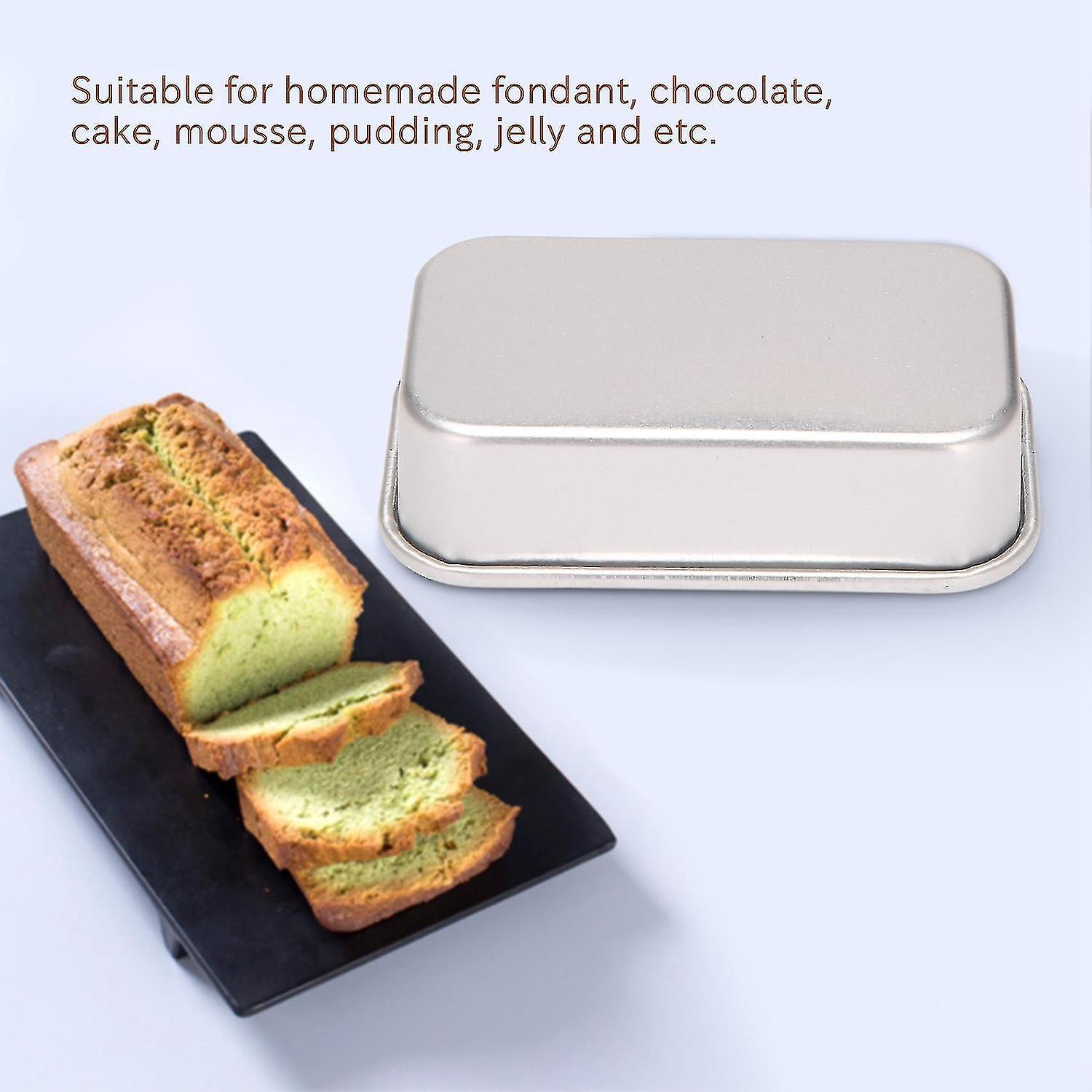 4pcs Aluminum Alloy Loaf Tin Rectangular Non-stick Bread Mould Bread Loaf Pans Baking Tools Kitchen