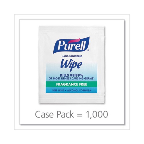 Purell Premoistened Sanitizing Hand Wipes  GOJ90211M