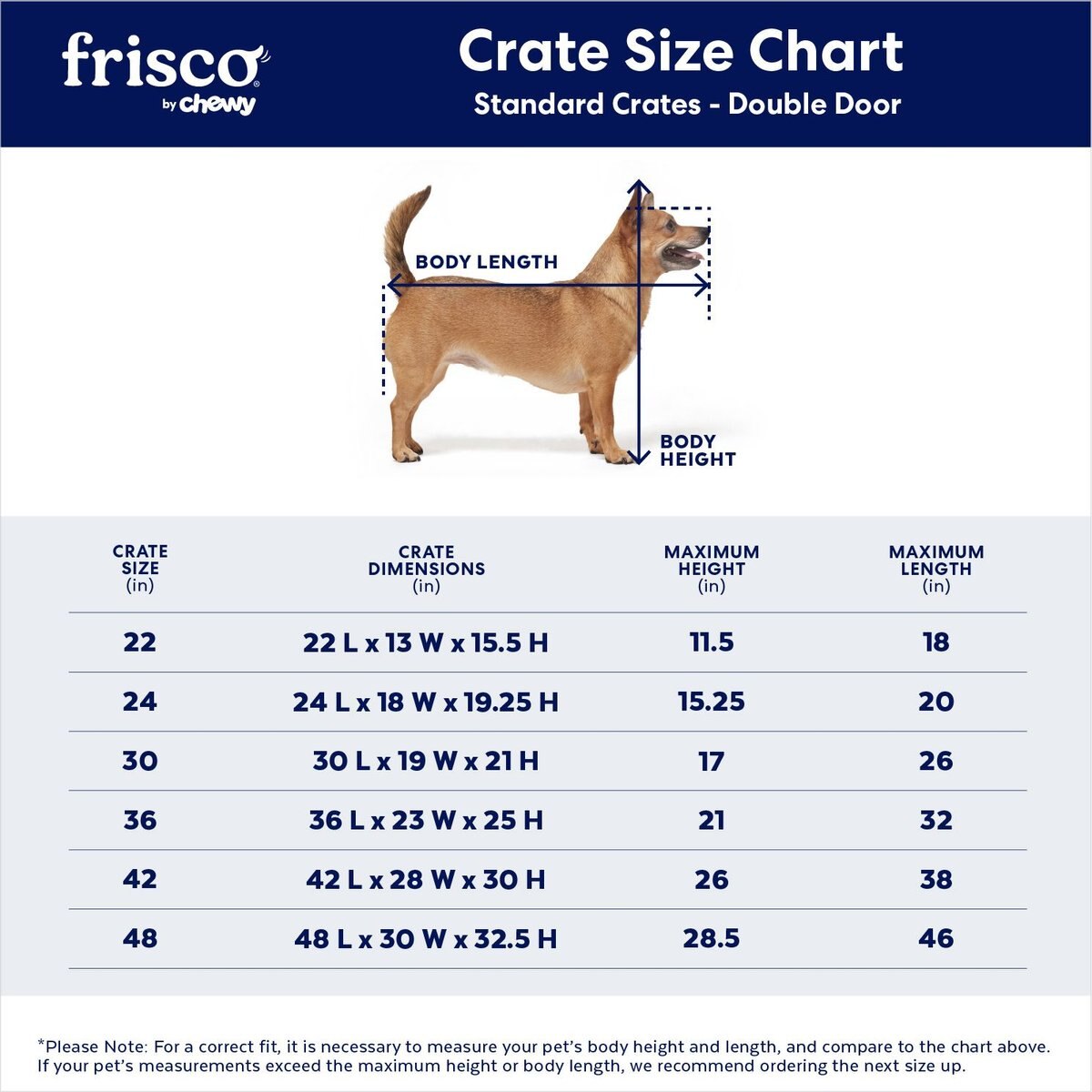 Frisco Fold and Carry Double Door Collapsible Wire Dog Crate