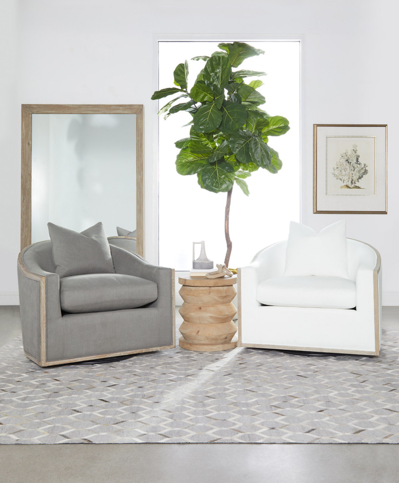 Paxton Swivel Club Chair   Transitional   Armchairs And Accent Chairs   by Essentials for Living  Houzz