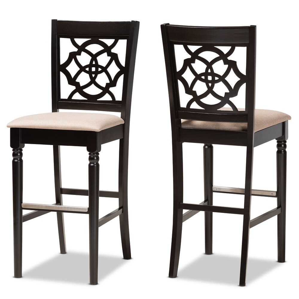 Alexandra Modern and Contemporary 2 Piece Bar Stool Set