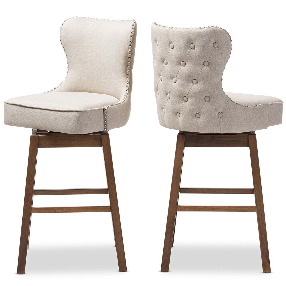 Gradisca Modern and Contemporary 2 Piece Swivel Bar Stool Set