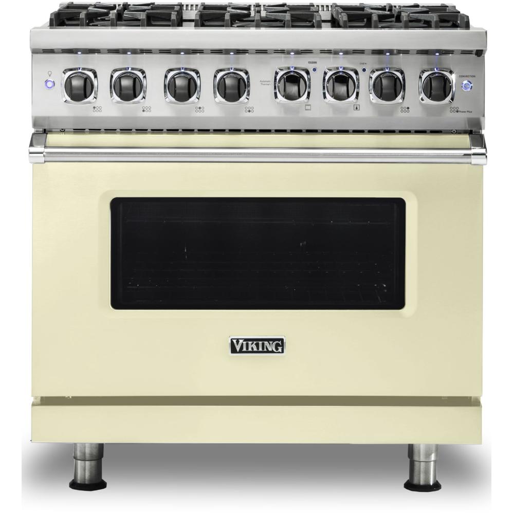 Viking 36-inch Freestanding Dual-Fuel Range with Vari-Speed Dual Flow Convection CVDR536-6BVCLP