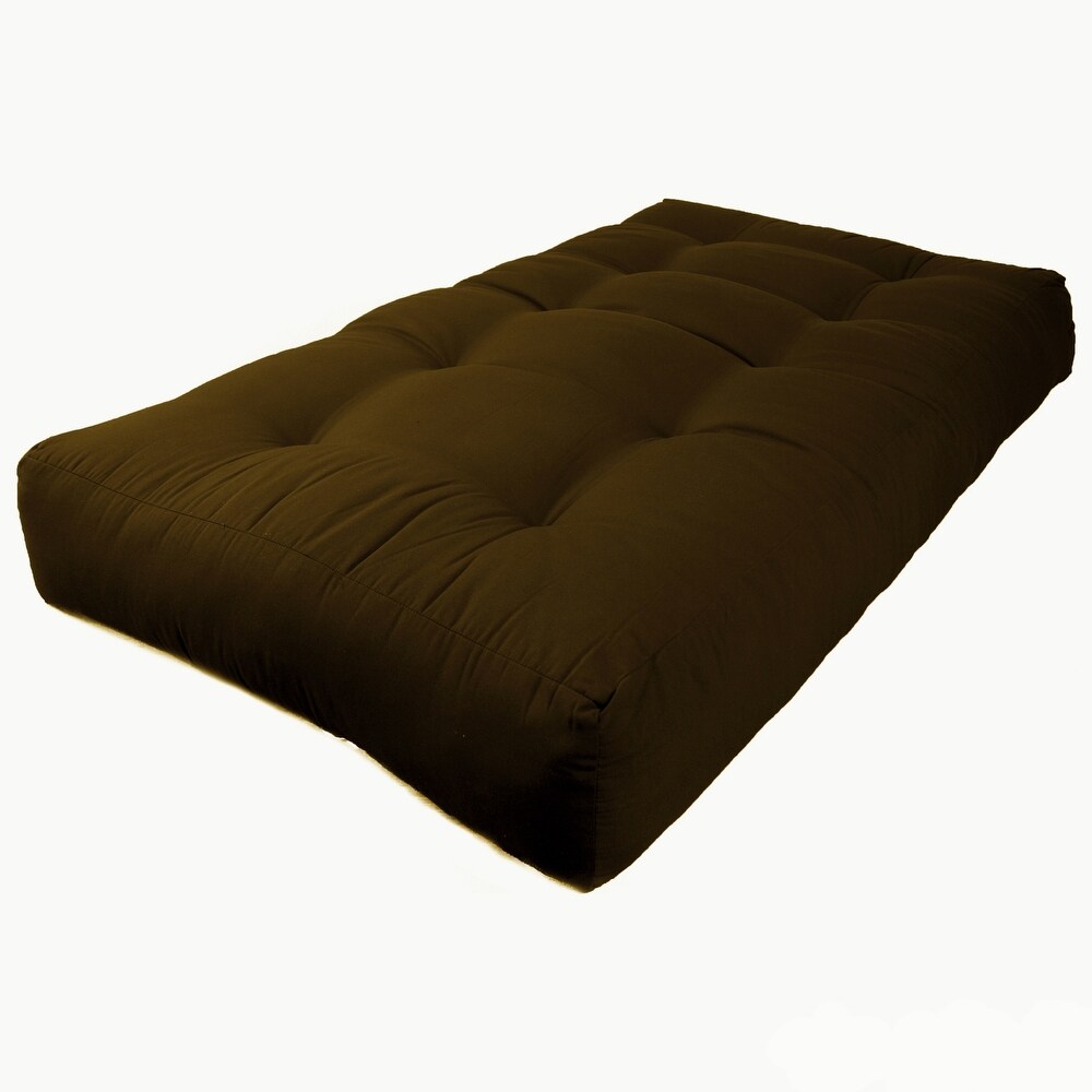 9 inch Thick Twill Futon Mattress (Twin  Full  or Queen)