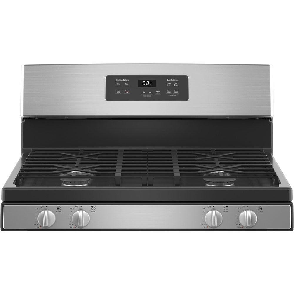 GE 30-inch Freestanding Gas Range with Broiler Drawer JCGBS61RPSS