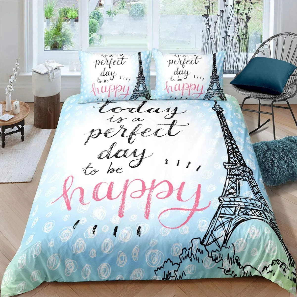 Duvet Cover Set Soft London Themed Comforter Cover Set 3 Pieces