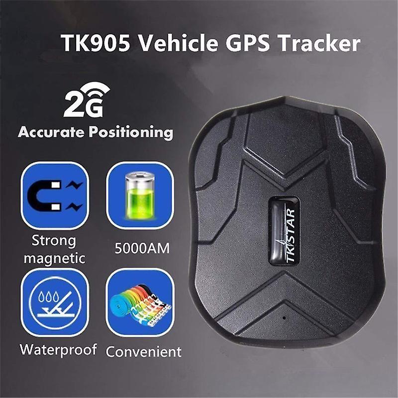 Vehicle Gps Tracker Tk905 Upgraded Version Comes With Strong Magnetism， Waterproof， With Dust Bag， Durable Standby For 120 Days