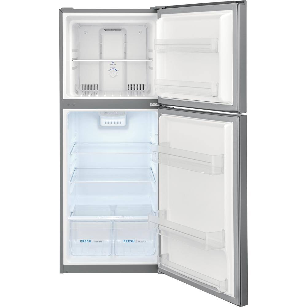 Frigidaire 11.6 cu. ft. Top Freezer Refrigerator in Brushed Steel ENERGY STAR FFET1222UV