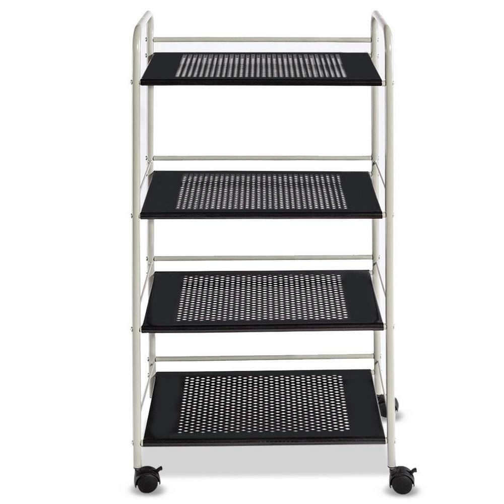 Boyel Living 4-Shelf Rolling Cart Storage Display Rack with Four wheels HYSN-56829