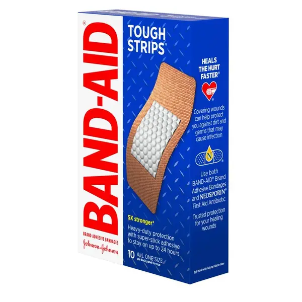 Band-Aid 10-Count Extra Large Tough Strips Adhesive Bandages