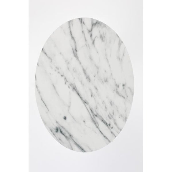 Zuiver Snow Oval White Marble End Table