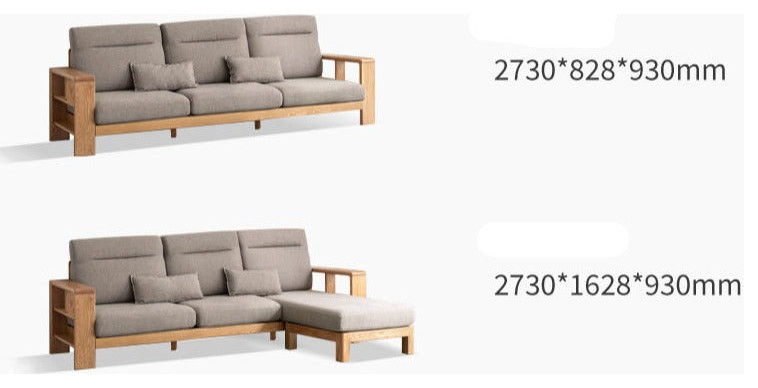 Oak Solid Wood Sectional Sofa   Transitional   Sofas   by GVAwood  Houzz