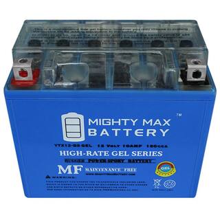 MIGHTY MAX BATTERY 12-Volt 10 Ah 180 CCA GEL Rechargeable Sealed Lead Acid (SLA) Powersport Battery YTX12-BSGEL