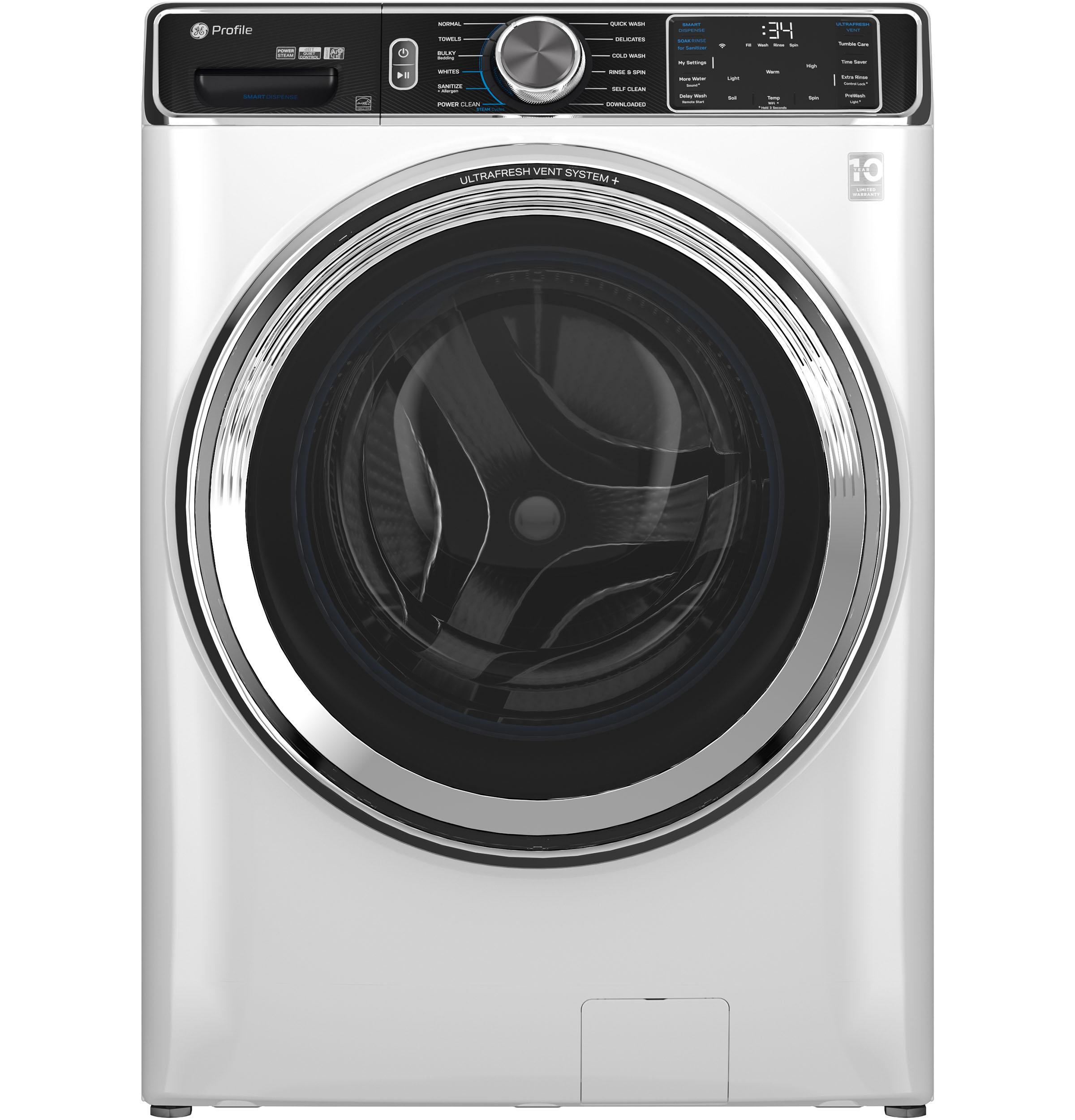 Ge Appliances PFW870SSVWW Ge Profile™ 5.3 Cu. Ft. Capacity Smart Front Load Energy Star® Washer With Ultrafresh™ Vent System+ With Odorblock™