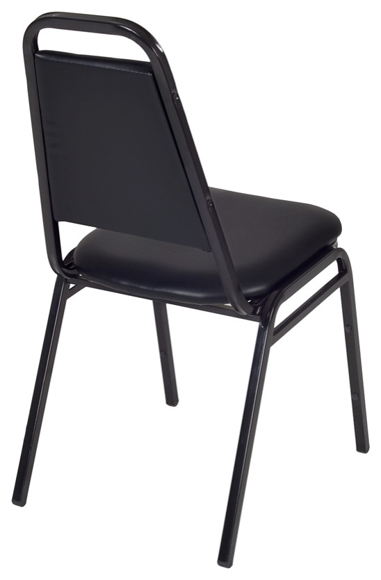 Restaurant Stack Chair (8 pack)  Black   Contemporary   Dining Chairs   by Homesquare  Houzz