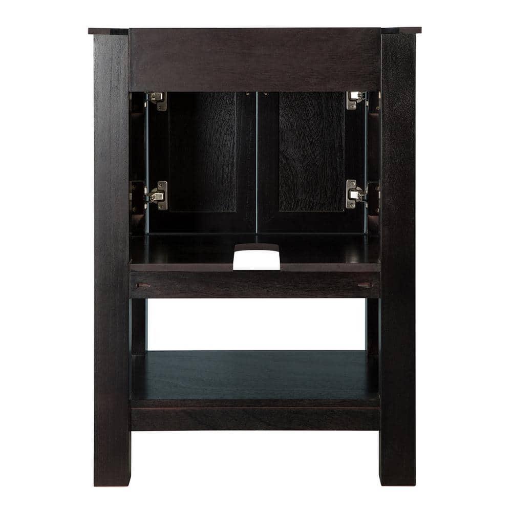 Home Decorators Collection Gazette 24 in W x 18 in D x 34 in H Vanity Cabinet Only in Espresso