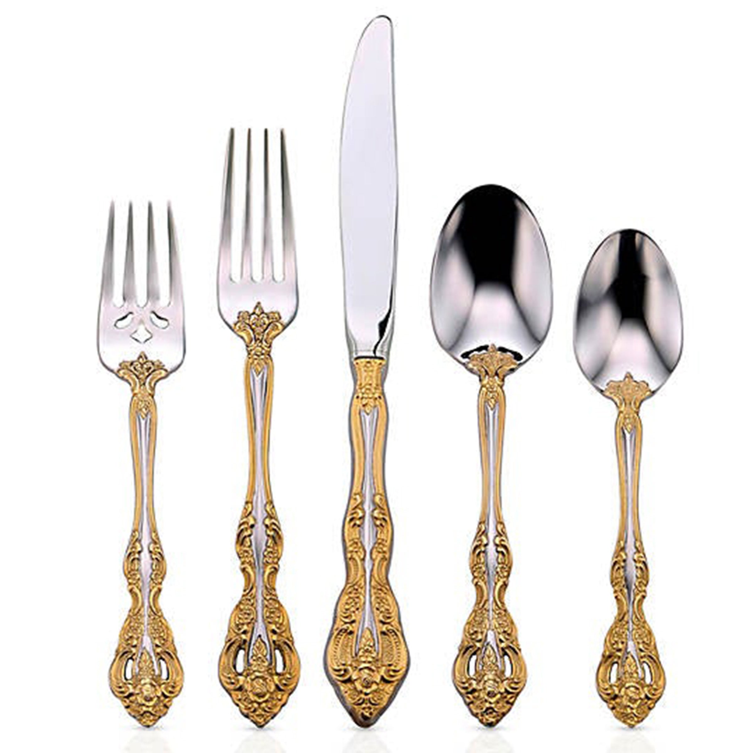 Golden Michelangelo 20 Piece Fine Flatware Set