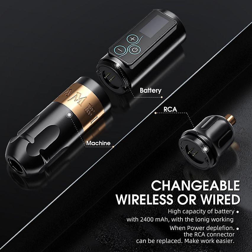 Ambition Vibe Wireless Tattoo Machine Brushless Motor Touch Screen Coreless Motor For Artist