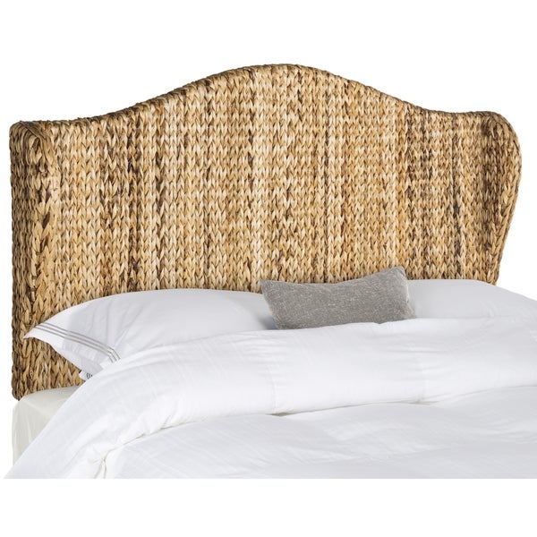 SAFAVIEH Nadine Natural Woven Wingback Headboard (Full) - - 11081618