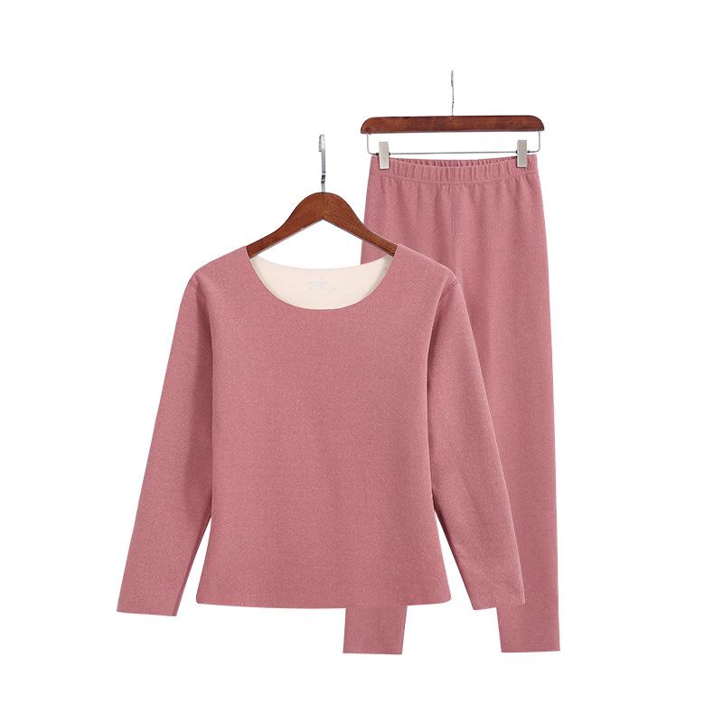 Double-sided Brushed Thermal Underwear Long Sleeve Set