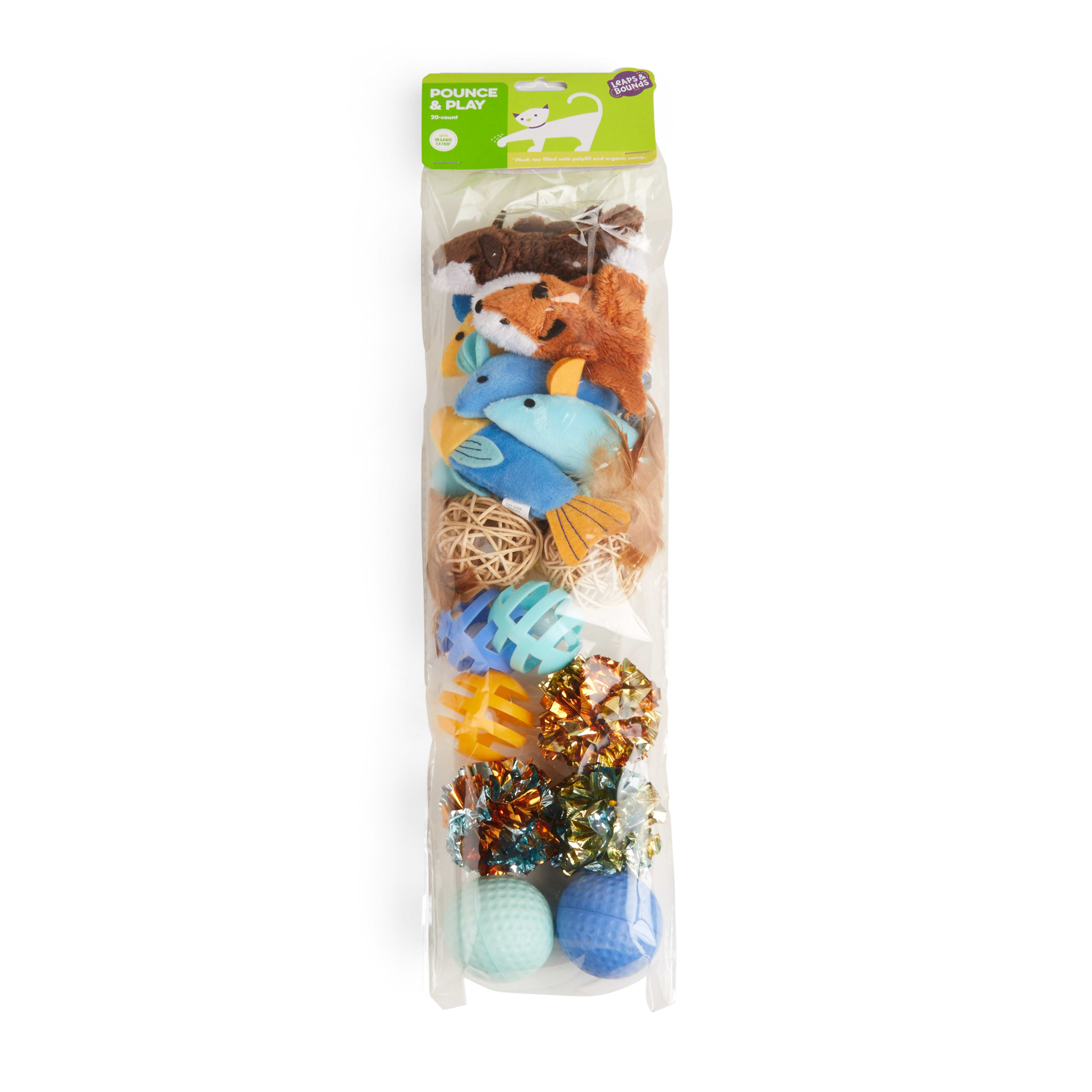 Leaps  Bounds Multipack Cat Toy， Pack of 20