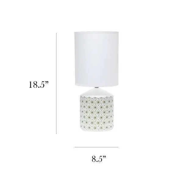 Simple Designs Fresh Prints Table Lamp