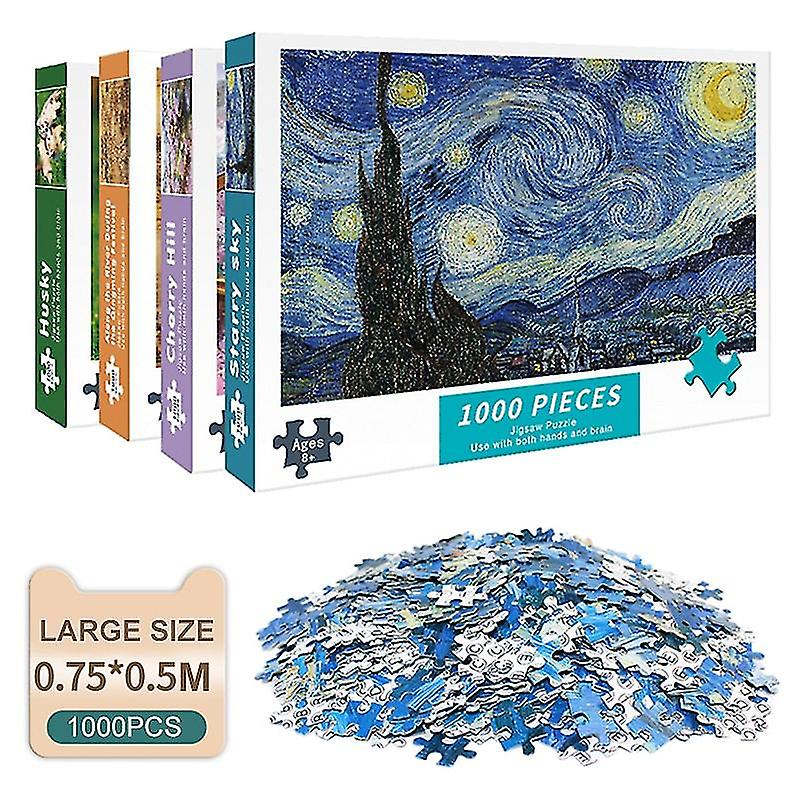 Puzzles For Adults 1000 Pieces Paper Jigsaw Puzzles Educational Intellectual Decompressing Diy Large Puzzle Game Toys