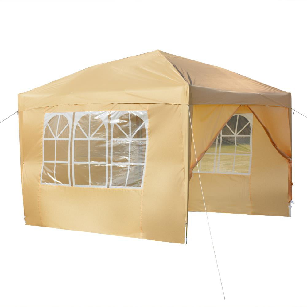 SalonMore Ez Pop Up Canopy Tent Outdoor Folding Patio Gazebo Shade 10'x10' Yellow