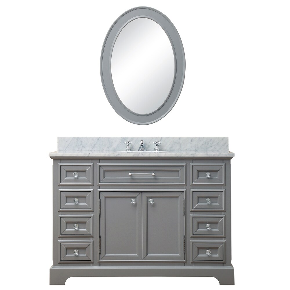 Water Creation Derby 48 inch Cashmere Grey Single Sink Bathroom Vanity