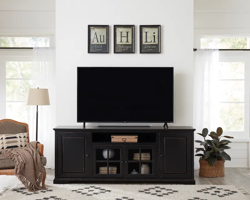 Hamilton Black 82 TV Stand