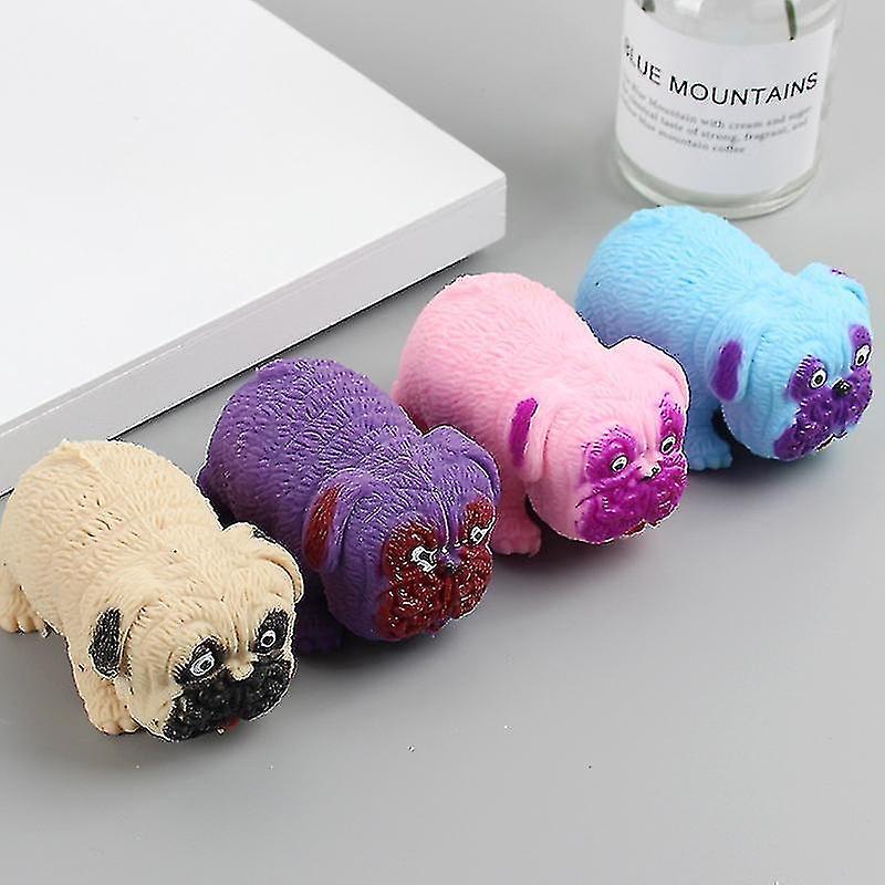 1pcs Kids Sensory Toys Stress Relief Pug Squishy Toy Tear-resistant Party Props