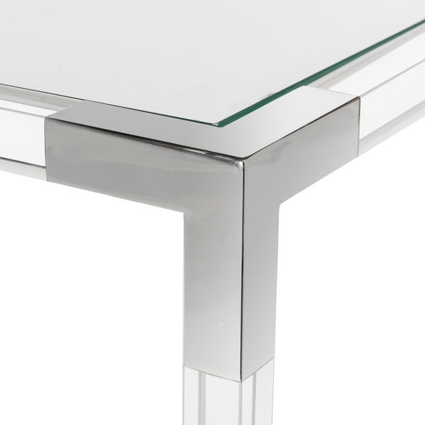 SAFAVIEH Couture High Line Collection Arverne Acrylic Silver Console Table - 47