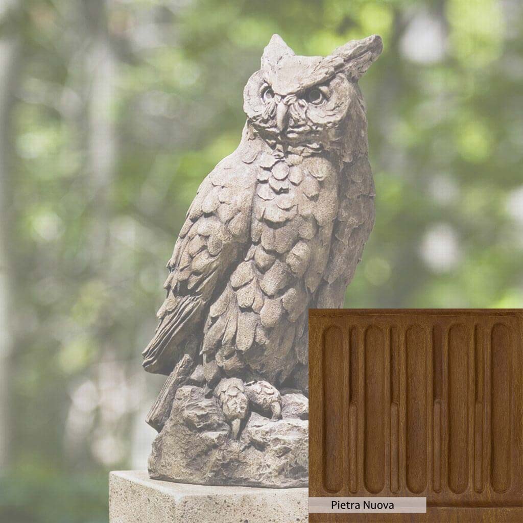 Campania International Large Horned Owl Statue