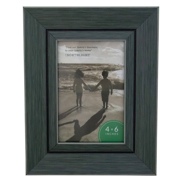 Classical Rectangular 4 quot X 6 quot Photo Picture Frame Gray And Black