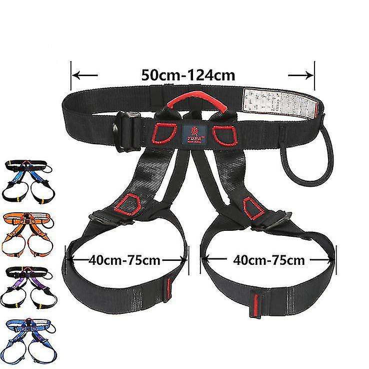 Outdoor Climbing And Rock Climbing Seated Downhill Harness (black)