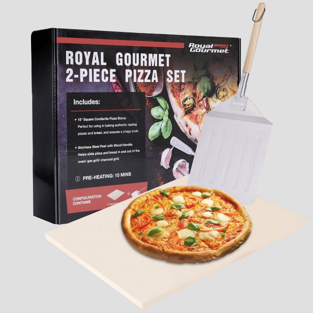 Royal Gourmet 2pc Pizza Cookware Set For Grill Oven