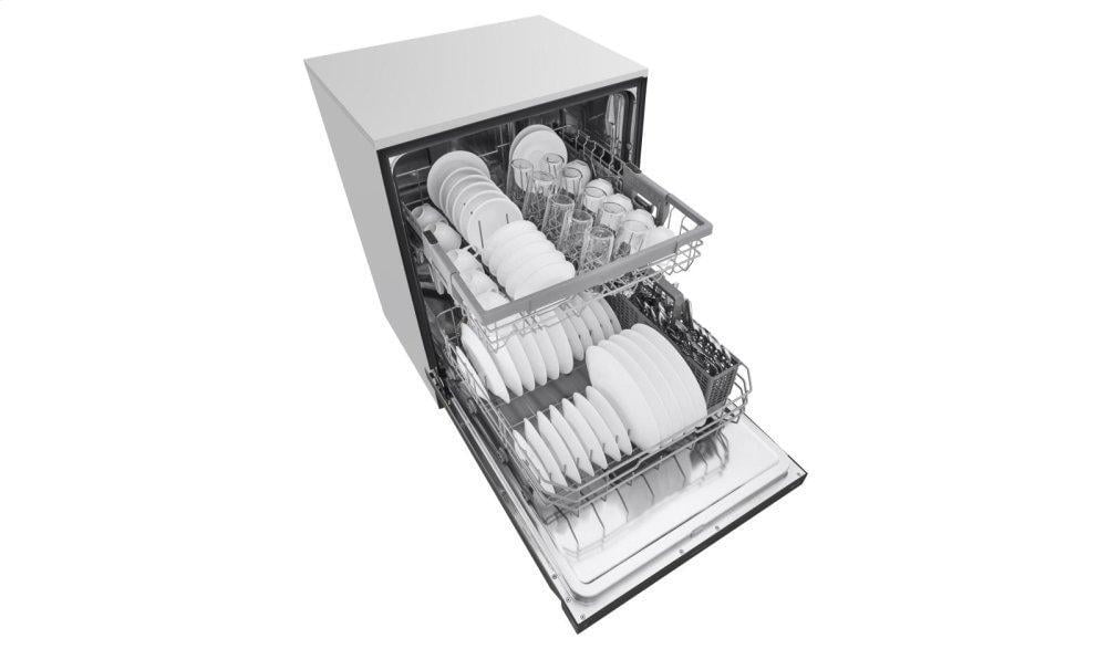 Lg LDF5545BB Front Control Dishwasher With Quadwash™ And Easyrack™ Plus