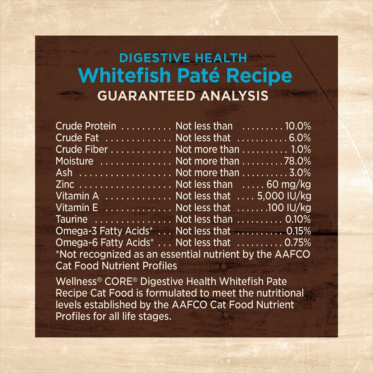 Wellness CORE Digestive Health Whitefish Pate Recipe Grain-Free Wet Cat Food， 3-oz， case of 12