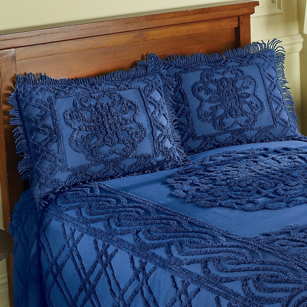 Elegant Chenille Fringe Pillow Sham