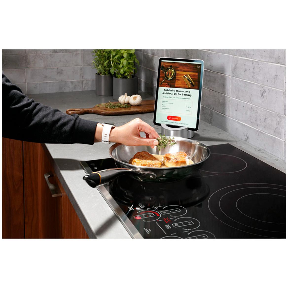 GE Profile 30-inch Built-in Electric Cooktop With Wi-Fi PEP7030DTBB