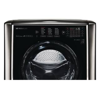 LG SIGNATURE 5.8 Cu. Ft. SMART Front Load Washer in Black Stainless Steel with TurboWash and Steam WM9500HKA