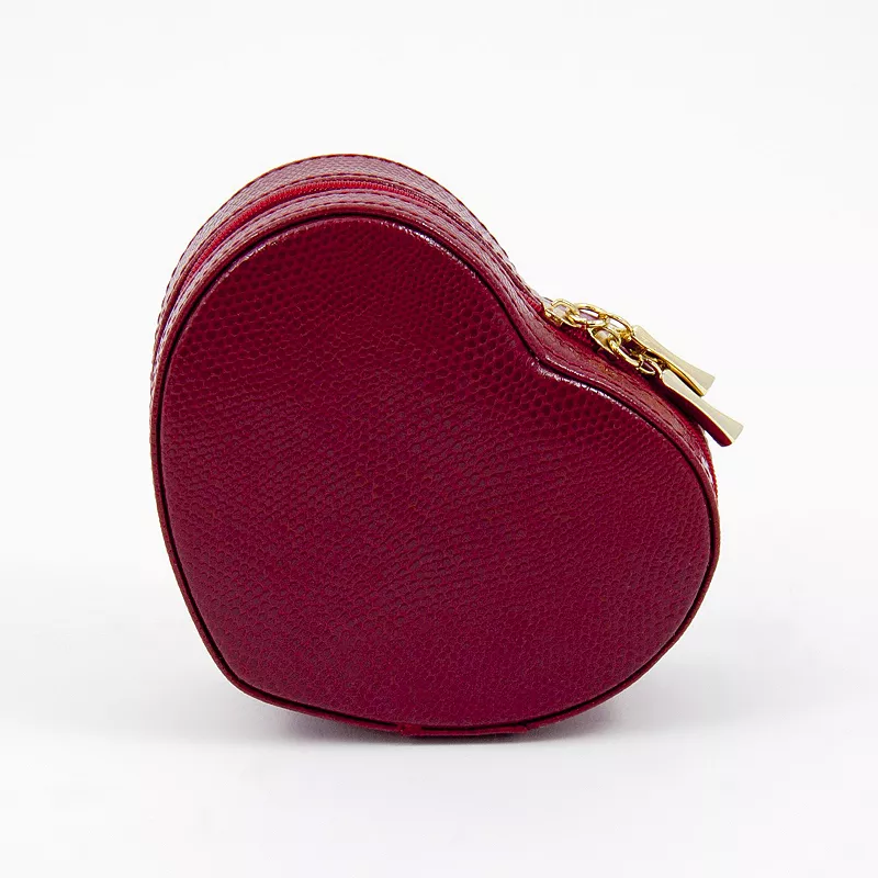 Bey-Berk Leather Heart Jewelry Box