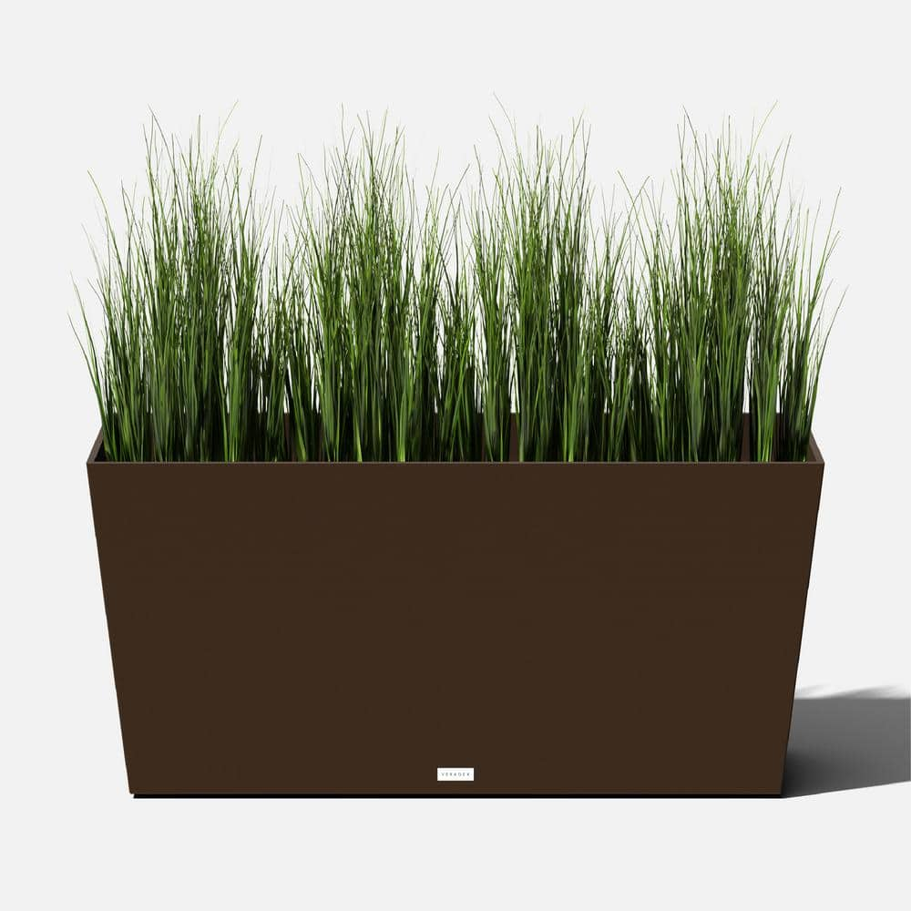 Veradek Midori 39 in. Espresso Plastic Long Trough Planter MLO39E