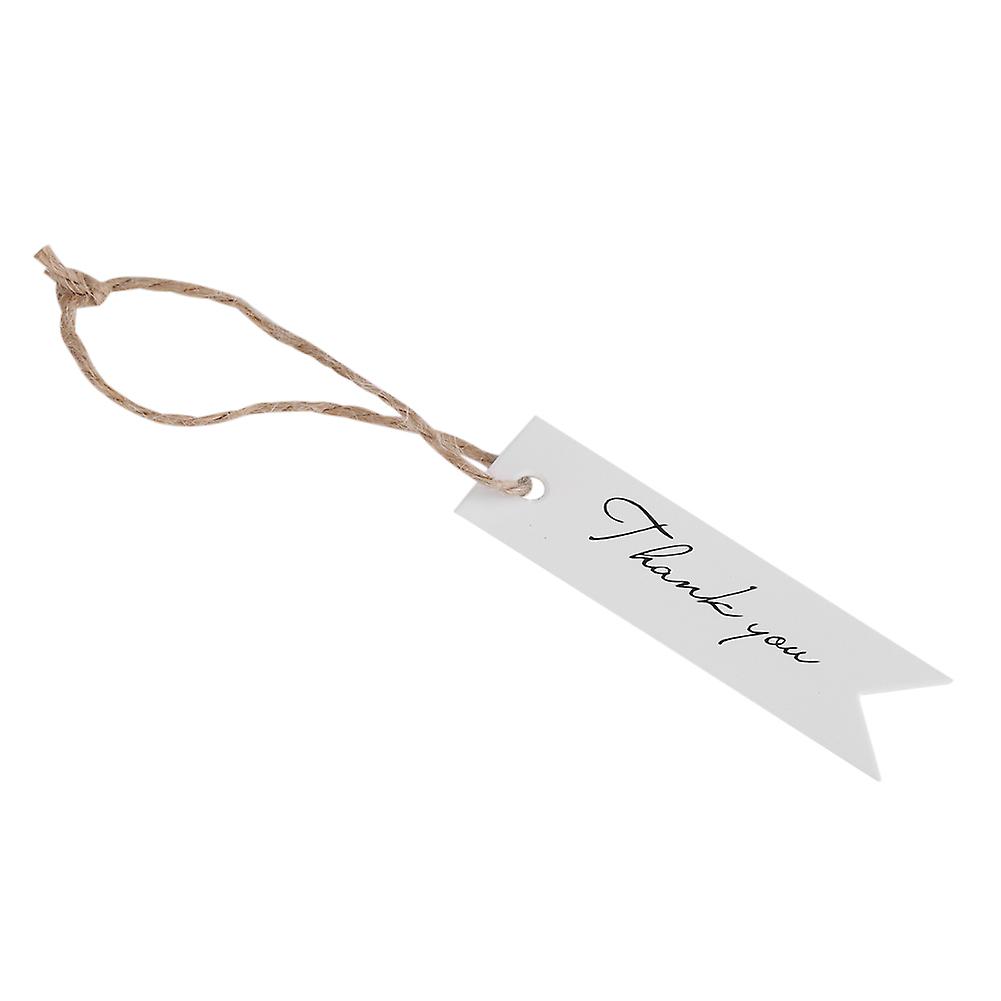 100pcs/lot  Kraft Paper Hang Tag Gift Label Tag Thankful Message Card (white)