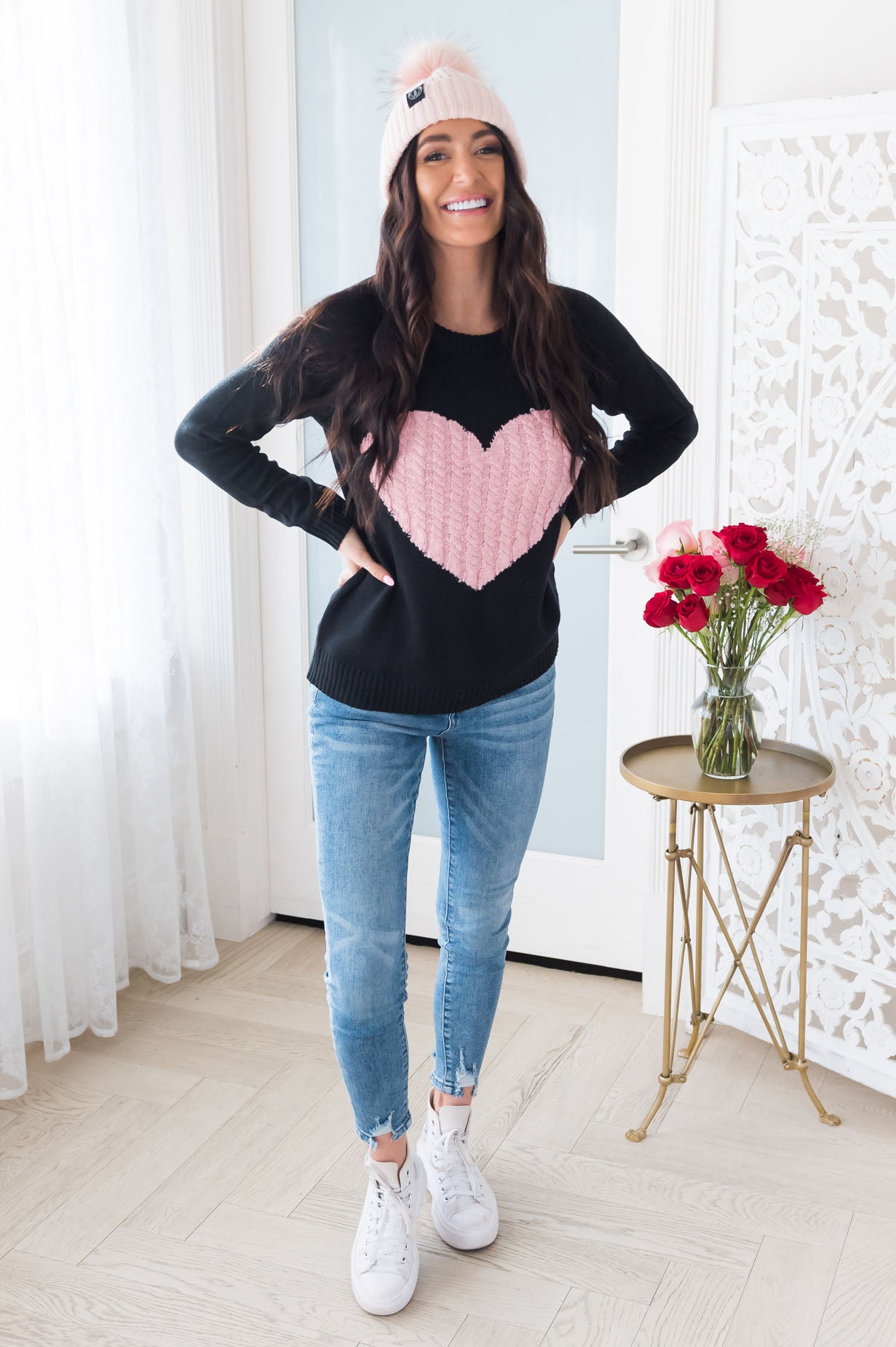 I Heart You Modest Sweater