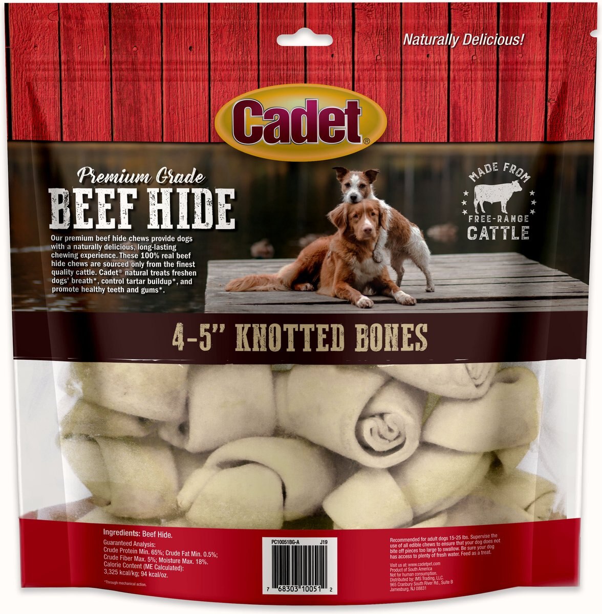 Cadet Premium Grade Knotted Beef Hide Bone Dog Treats