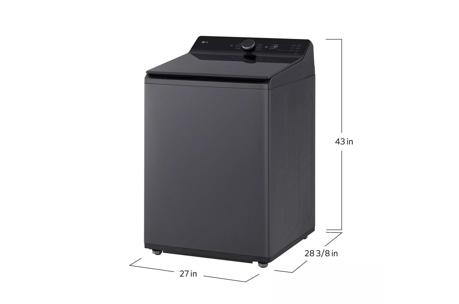 Lg WT8405CB 5.3 Cu. Ft. Mega Capacity Smart Top Load Washer With 4-Way® Agitator, Easyunload™ & Ai Sensing