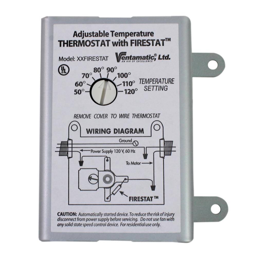 Maxx Air 10-Amp Programmable Thermostat with Firestat XXFIRESTAT