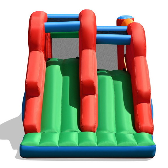 Costway 35720814 3 in 1 Dual Slides Jumping Castle...